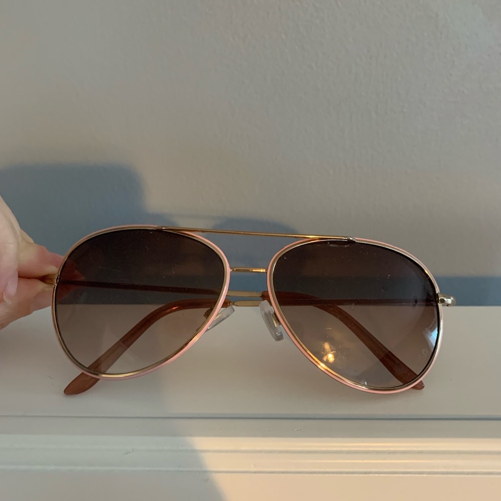 Pink and brown aviators